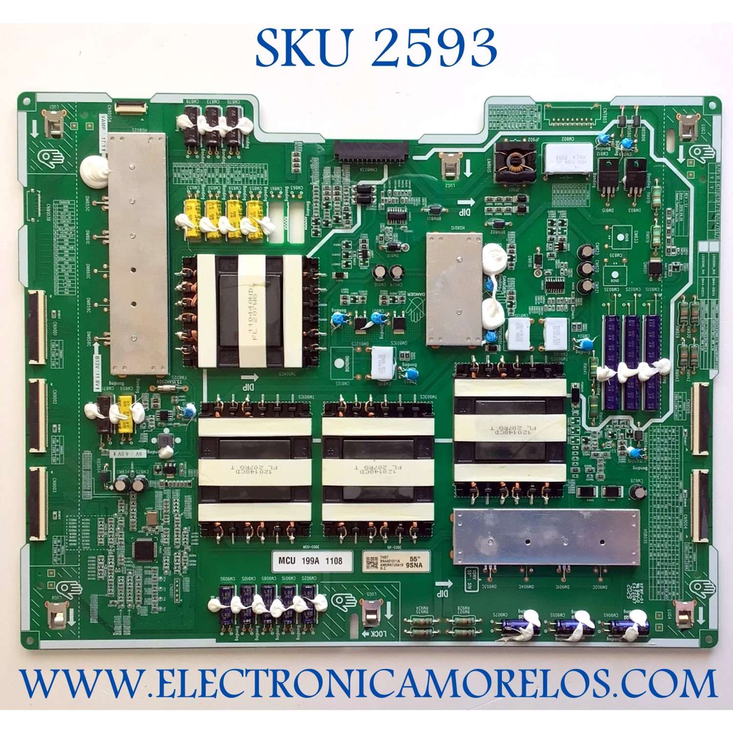 LED DRIVER PARA TV SAMSUNG NUMERO DE PARTE BN44-01011A / L55S9SNA_RHS / BN4401011A / PANEL CY-TR055JLLVDH / MODELO QN55Q900RBFXZA FC04 / QN55Q900RBFXZA / QN55Q900RBF